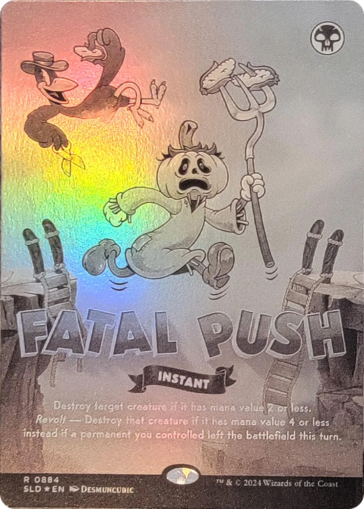 Fatal Push (0884) (Black & White Foil) [Secret Lair Drop Series] | Exor Games New Glasgow