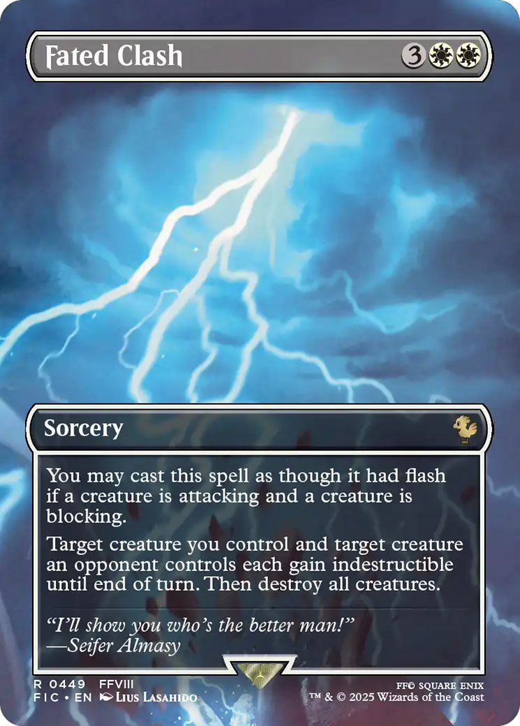 Fated Clash (Borderless) [FINAL FANTASY Commander] | Exor Games New Glasgow