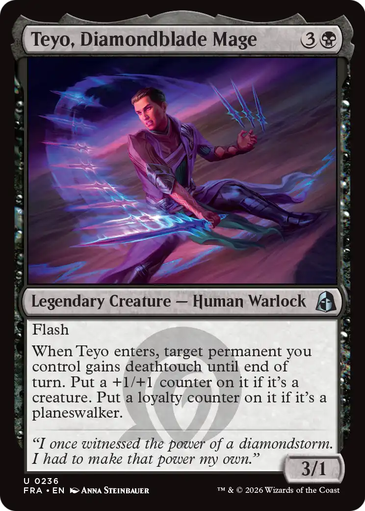 Teyo, Diamondblade Mage [Reality Fracture] | Exor Games New Glasgow