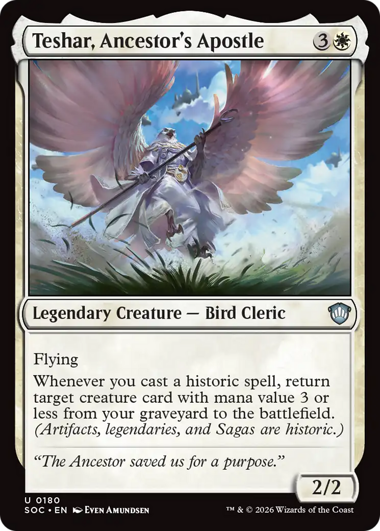 Teshar, Ancestor's Apostle [Secrets of Strixhaven Commander] | Exor Games New Glasgow