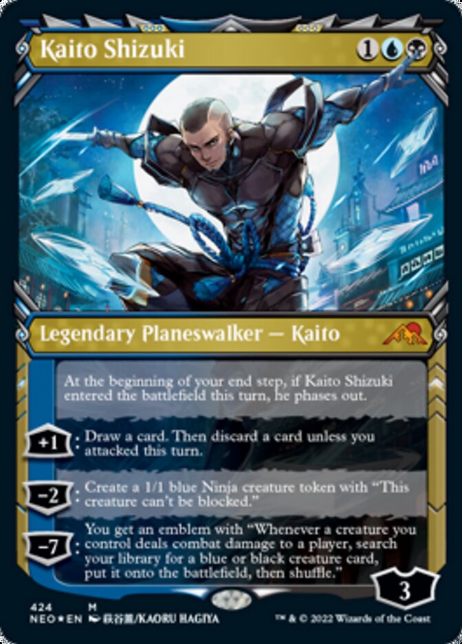 Kaito Shizuki (Showcase) (Foil Etched) [Kamigawa: Neon Dynasty] | Exor Games New Glasgow