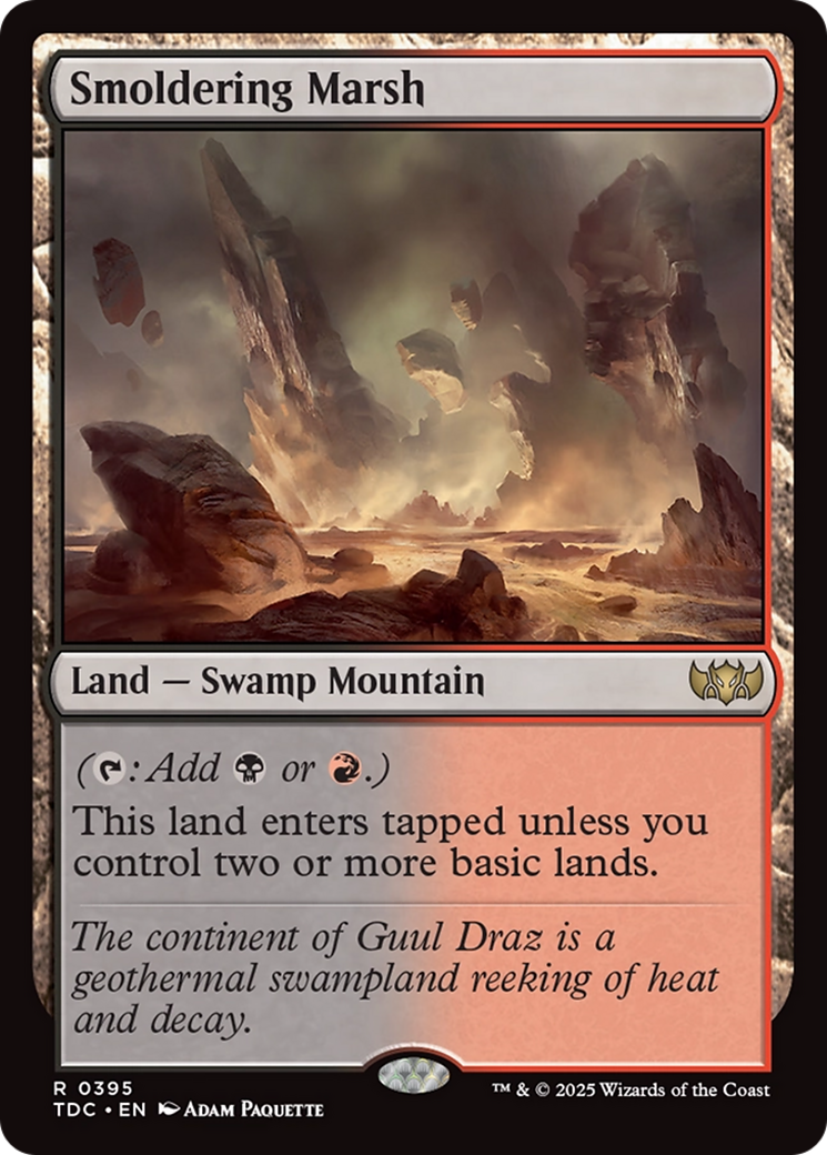 Smoldering Marsh [Tarkir: Dragonstorm Commander] | Exor Games New Glasgow