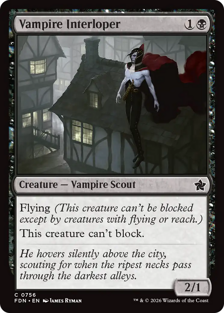 Vampire Interloper (0756) [Foundations] | Exor Games New Glasgow