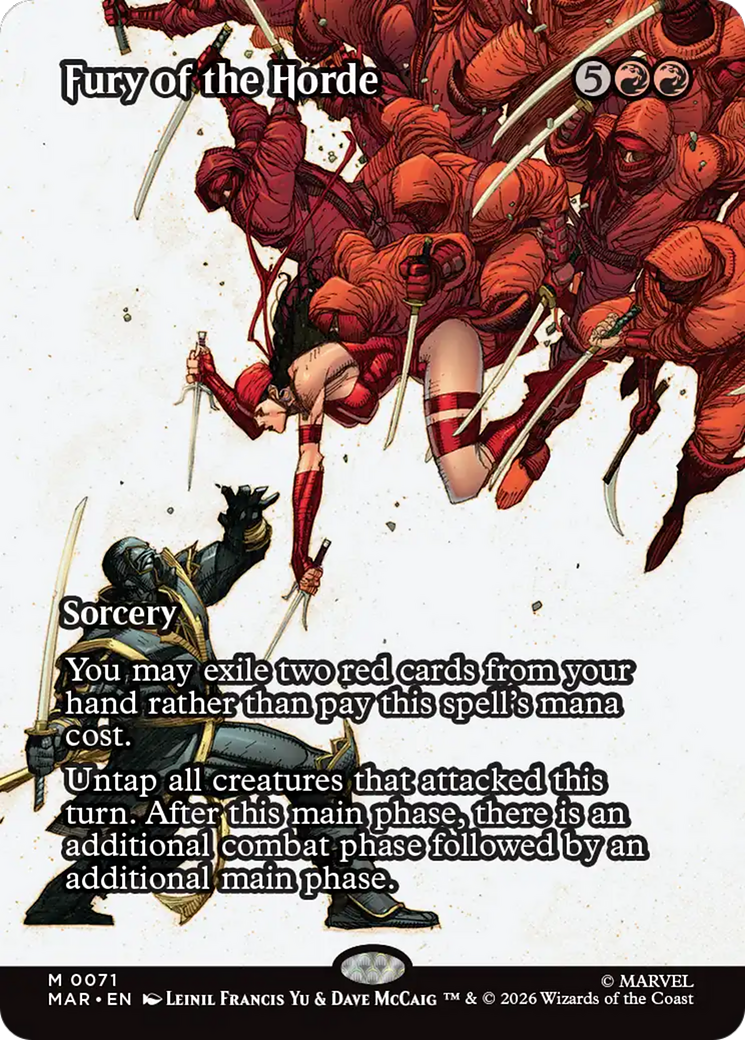 Fury of the Horde (Borderless) [Marvel Universe: Eternal-Legal] | Exor Games New Glasgow