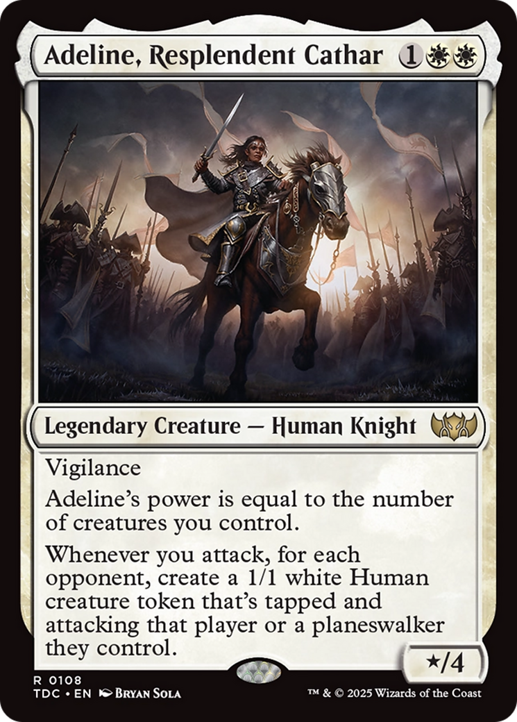 Adeline, Resplendent Cathar [Tarkir: Dragonstorm Commander] | Exor Games New Glasgow