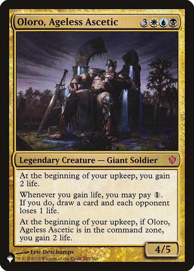 Oloro, Ageless Ascetic [The List] | Exor Games New Glasgow