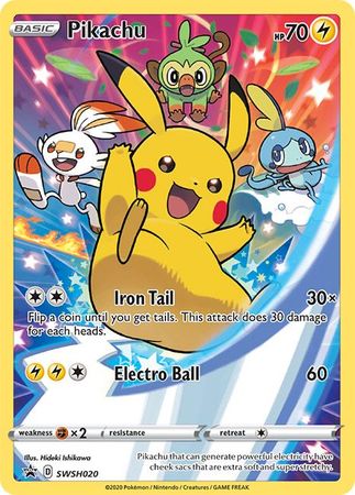 Pikachu (SWSH020) [Sword & Shield: Black Star Promos] | Exor Games New Glasgow