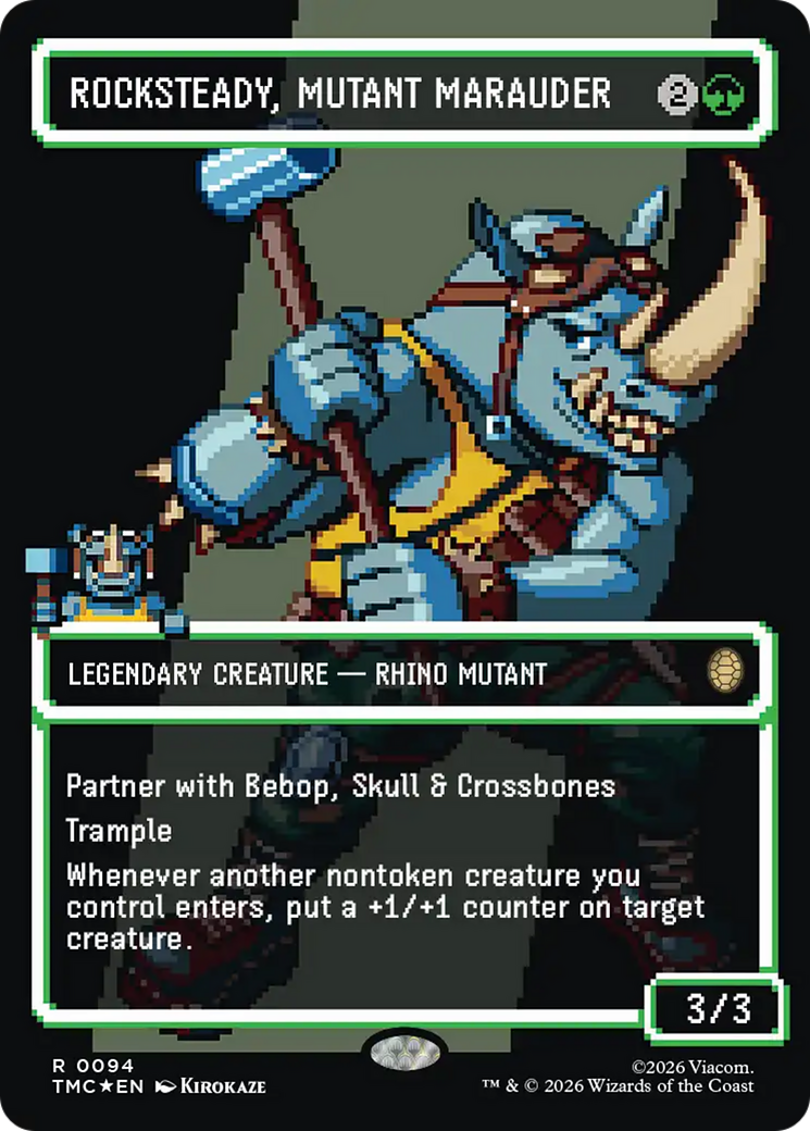 Rocksteady, Mutant Marauder (Borderless) (Surge Foil) [Teenage Mutant Ninja Turtles Commander] | Exor Games New Glasgow