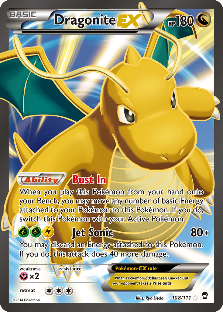 Dragonite EX (108/111) [XY: Furious Fists] | Exor Games New Glasgow