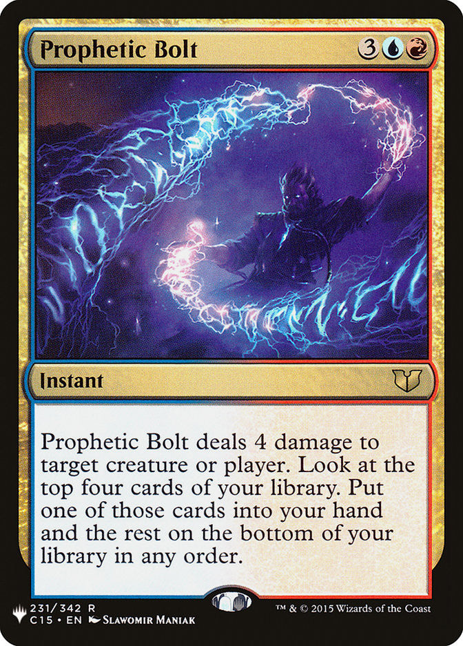 Prophetic Bolt [The List] | Exor Games New Glasgow