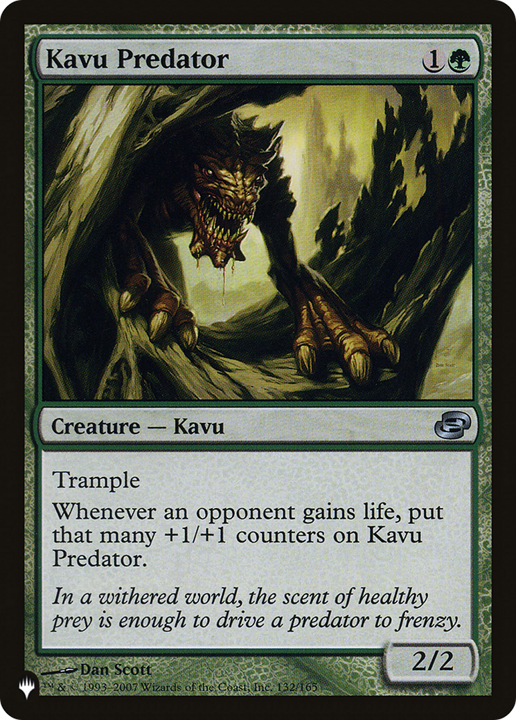 Kavu Predator [The List Reprints] | Exor Games New Glasgow