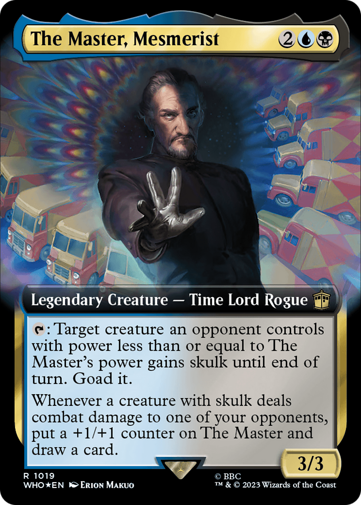 The Master, Mesmerist (Extended Art) (Surge Foil) [Doctor Who] | Exor Games New Glasgow