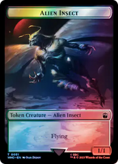 Soldier // Alien Insect Double-Sided Token (Surge Foil) [Doctor Who Tokens] | Exor Games New Glasgow