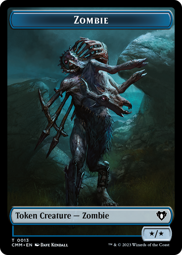 Zombie Token (13) [Commander Masters Tokens] | Exor Games New Glasgow