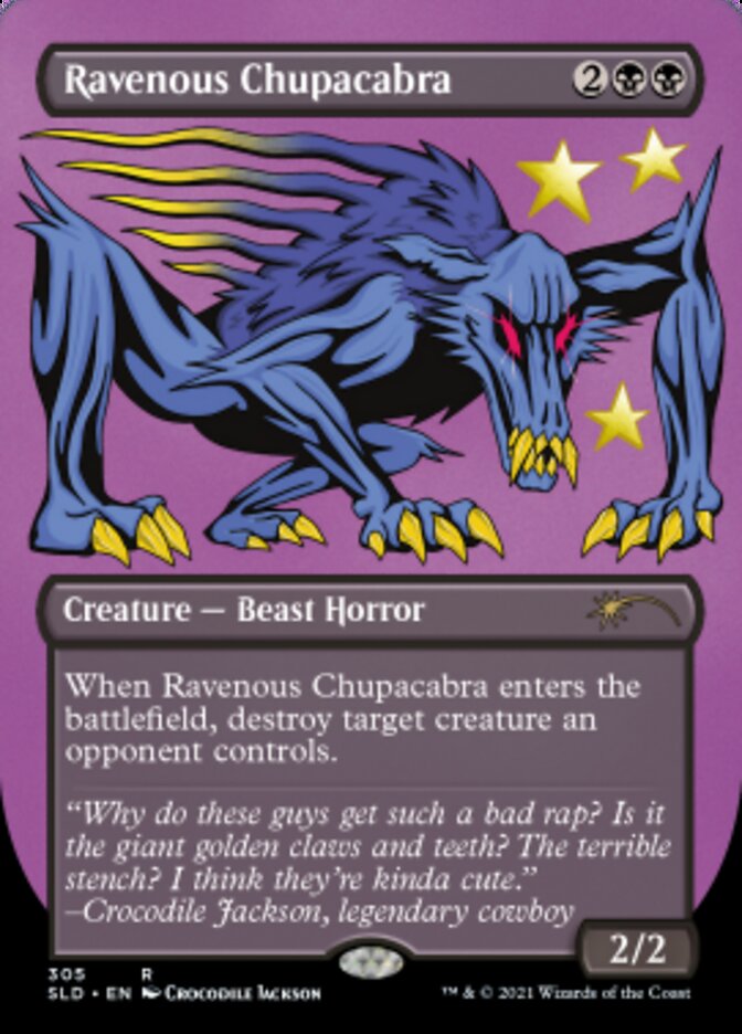 Ravenous Chupacabra (Borderless) (Foil Etched) [Secret Lair Drop Series] | Exor Games New Glasgow