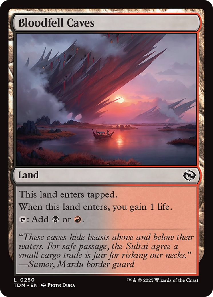 Bloodfell Caves [Tarkir: Dragonstorm] | Exor Games New Glasgow