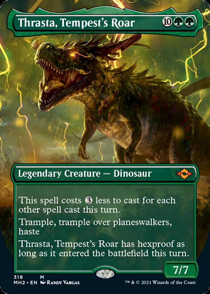 Thrasta, Tempest's Roar (Borderless Alternate Art) [Modern Horizons 2] | Exor Games New Glasgow