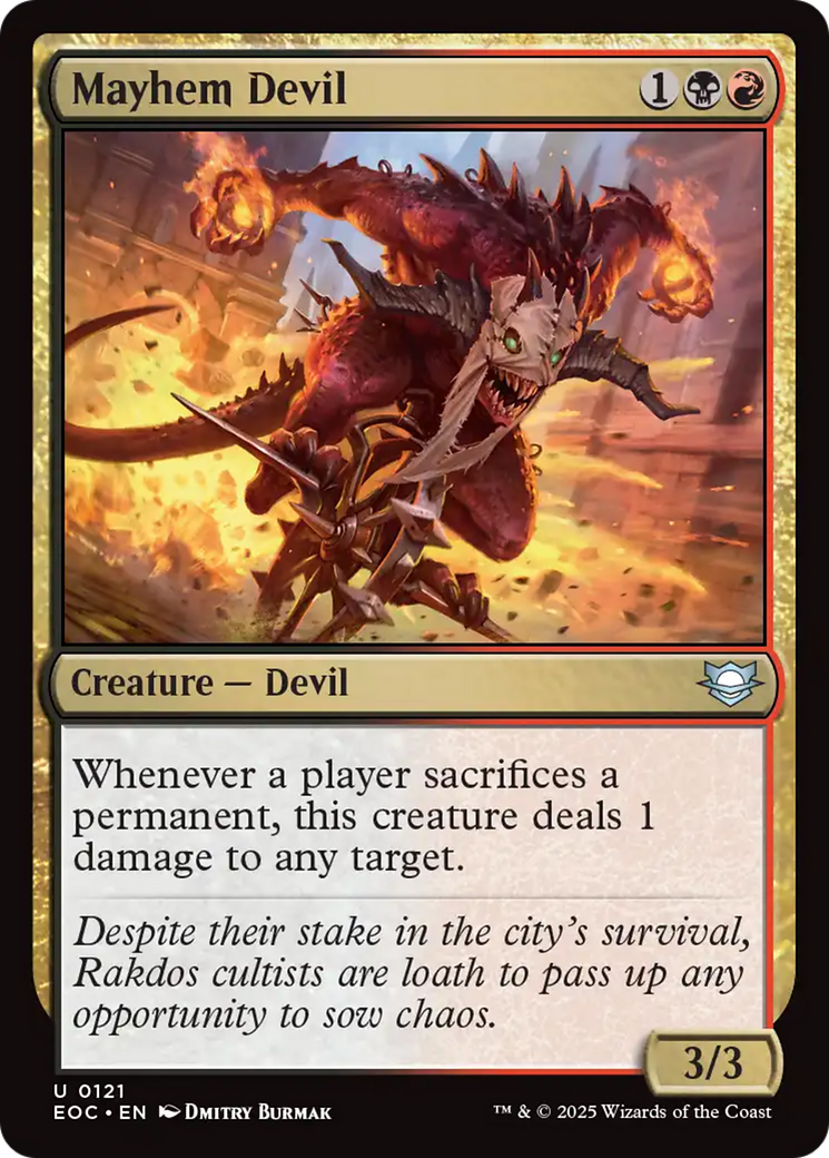 Mayhem Devil [Edge of Eternities Commander] | Exor Games New Glasgow