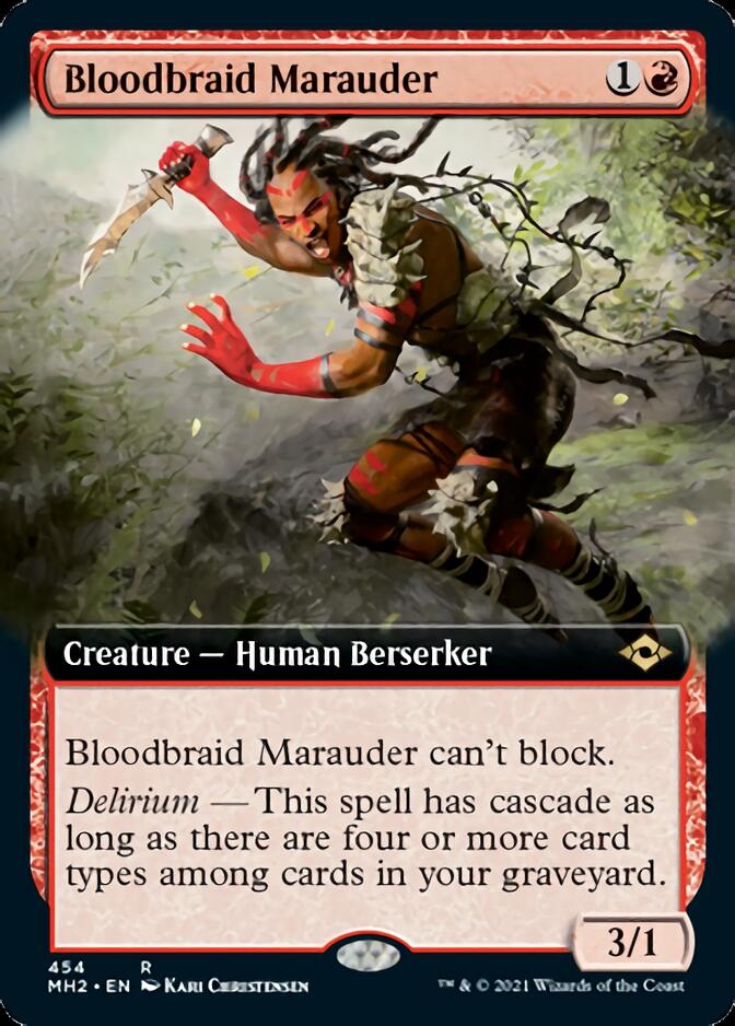 Bloodbraid Marauder (Extended Art) [Modern Horizons 2] | Exor Games New Glasgow