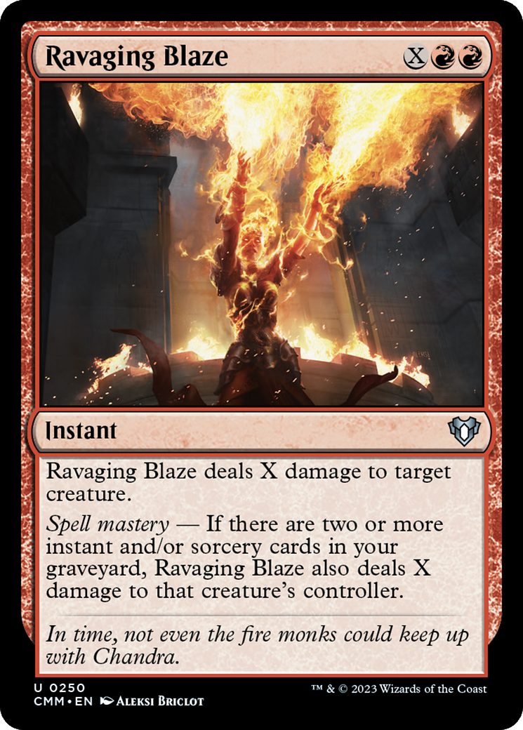 Ravaging Blaze [Commander Masters] | Exor Games New Glasgow