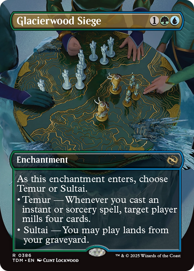 Glacierwood Siege (Borderless) [Tarkir: Dragonstorm] | Exor Games New Glasgow