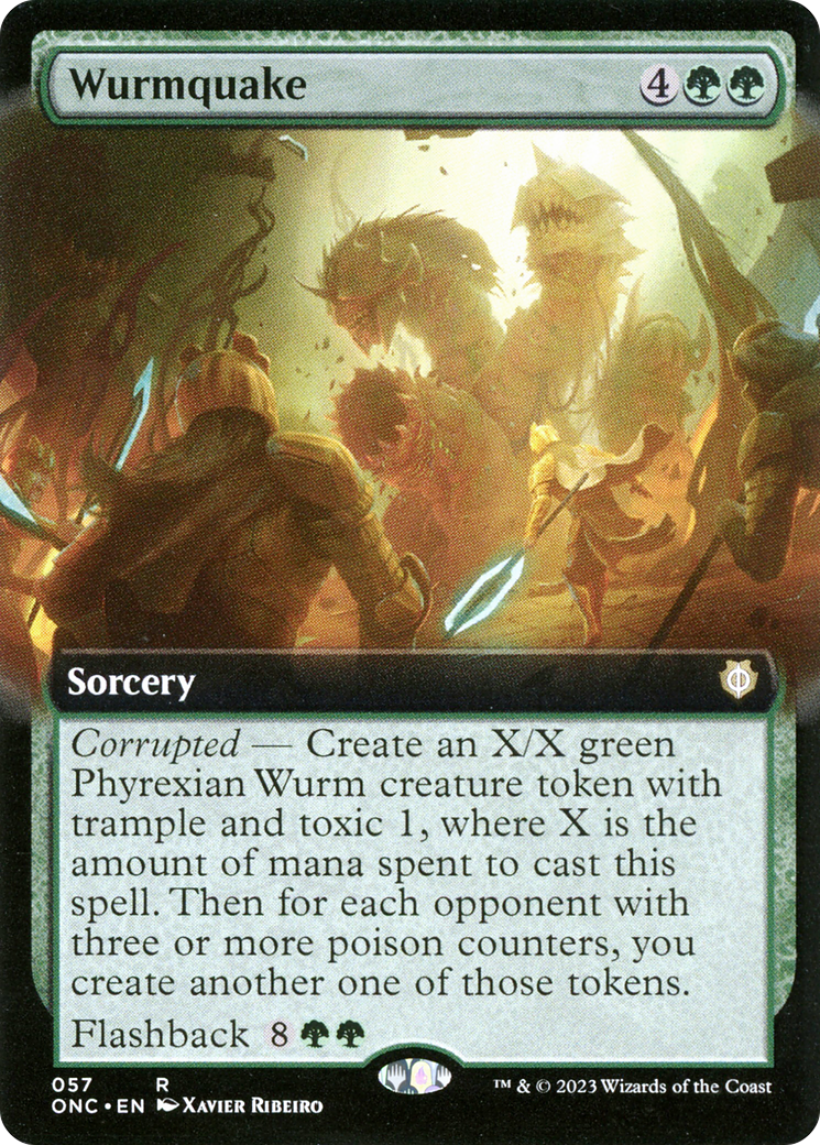 Wurmquake (Extended Art) [Phyrexia: All Will Be One Commander] | Exor Games New Glasgow