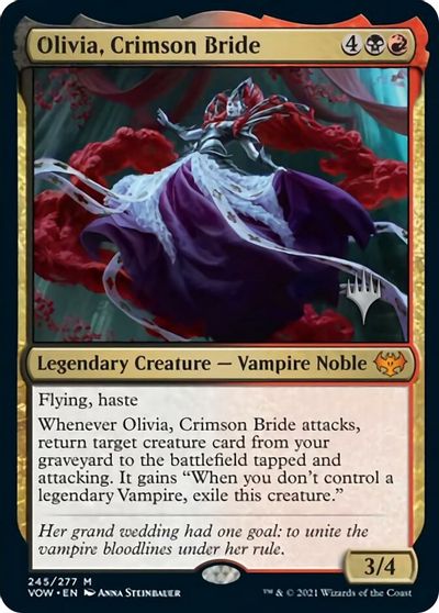 Olivia, Crimson Bride (Promo Pack) [Innistrad: Crimson Vow Promos] | Exor Games New Glasgow