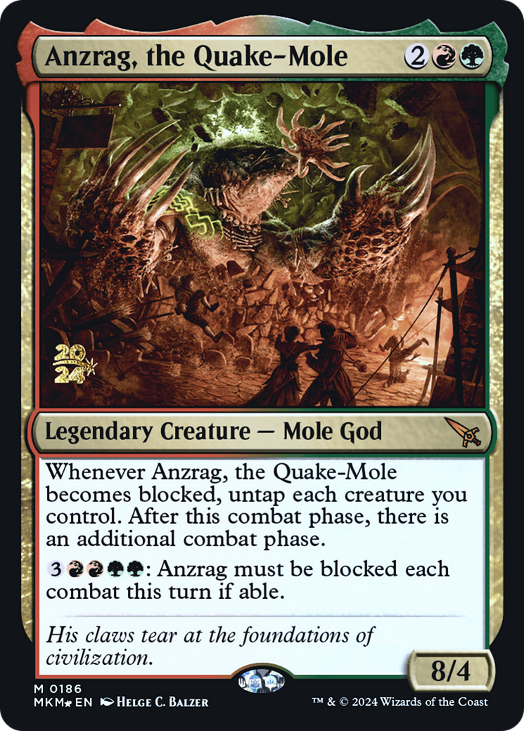 Anzrag, the Quake-Mole [Murders at Karlov Manor Prerelease Promos] | Exor Games New Glasgow