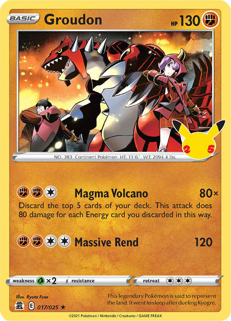 Groudon (017/025) [Celebrations: 25th Anniversary] | Exor Games New Glasgow