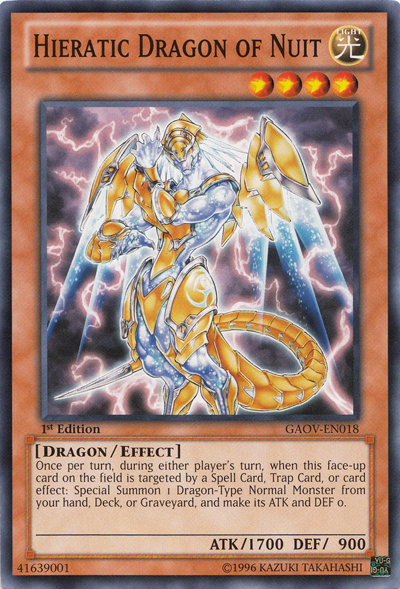Hieratic Dragon of Nuit [GAOV-EN018] Common | Exor Games New Glasgow