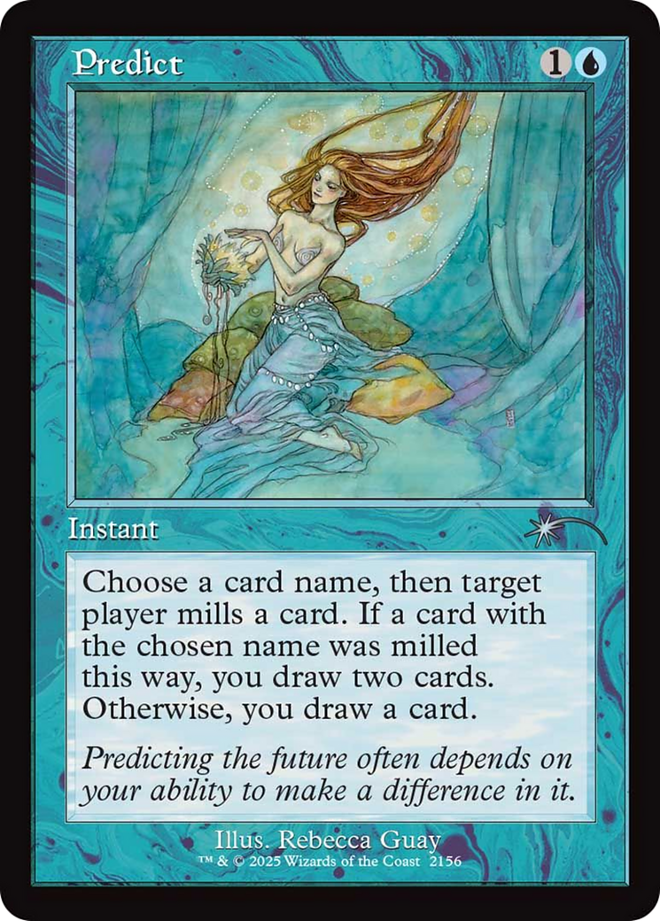 Predict (Retro Frame) [Secret Lair Drop Series] | Exor Games New Glasgow