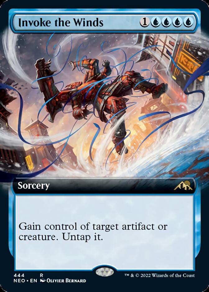 Invoke the Winds (Extended Art) [Kamigawa: Neon Dynasty] | Exor Games New Glasgow