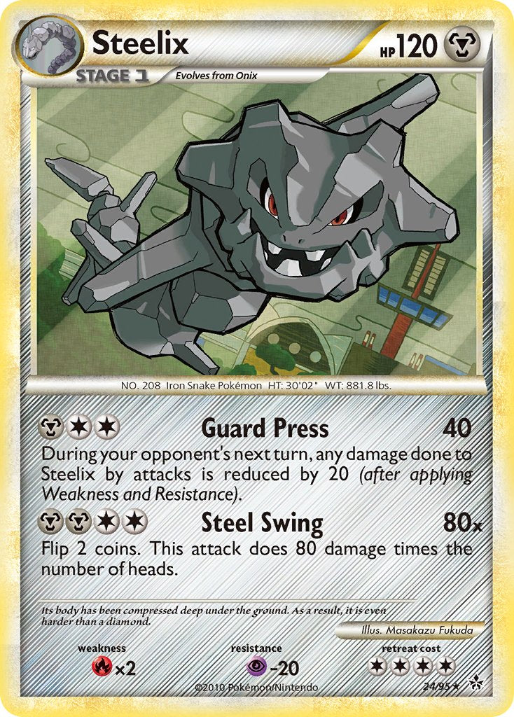 Steelix (24/95) (Theme Deck Exclusive) [HeartGold & SoulSilver: Unleashed] | Exor Games New Glasgow