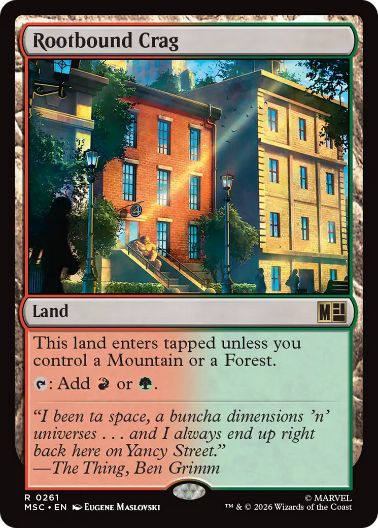 Rootbound Crag (Surge Foil) [Marvel Super Heroes Commander] | Exor Games New Glasgow