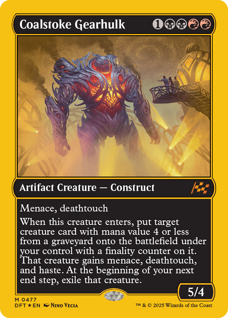 Coalstoke Gearhulk (First-Place Foil) [Aetherdrift] | Exor Games New Glasgow