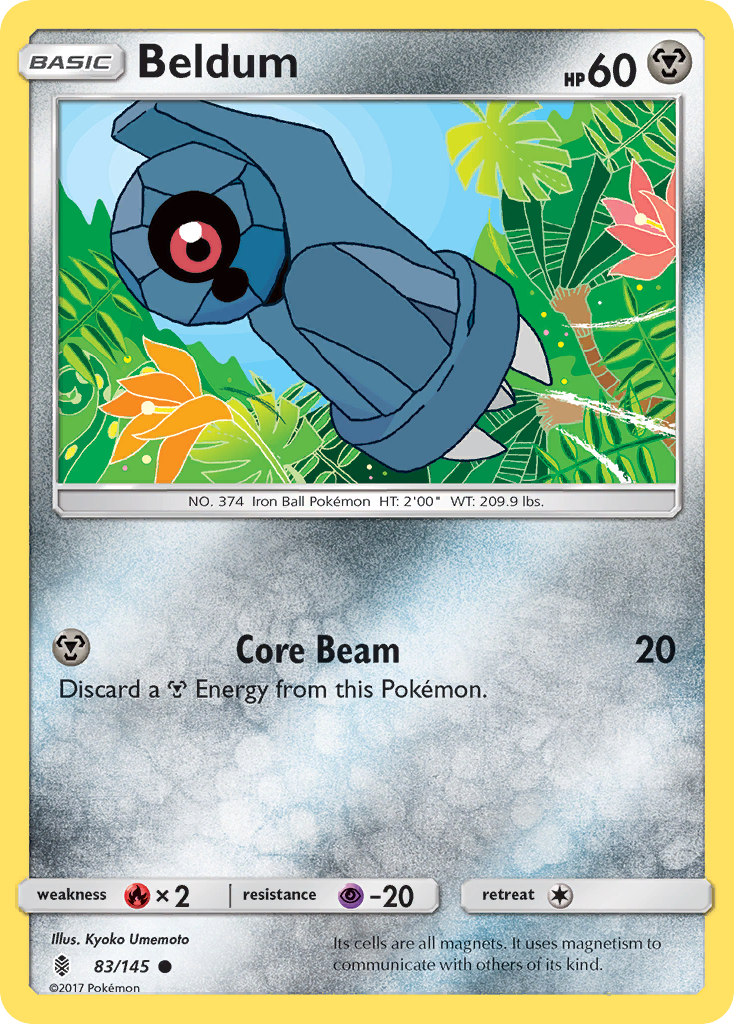 Beldum (83/145) [Sun & Moon: Guardians Rising] | Exor Games New Glasgow