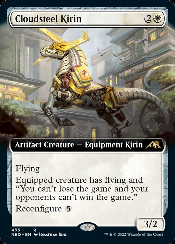 Cloudsteel Kirin (Extended Art) [Kamigawa: Neon Dynasty] | Exor Games New Glasgow