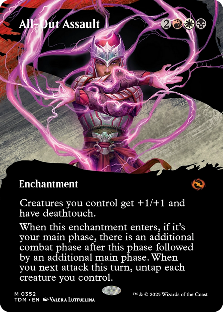 All-Out Assault (Borderless) [Tarkir: Dragonstorm] | Exor Games New Glasgow