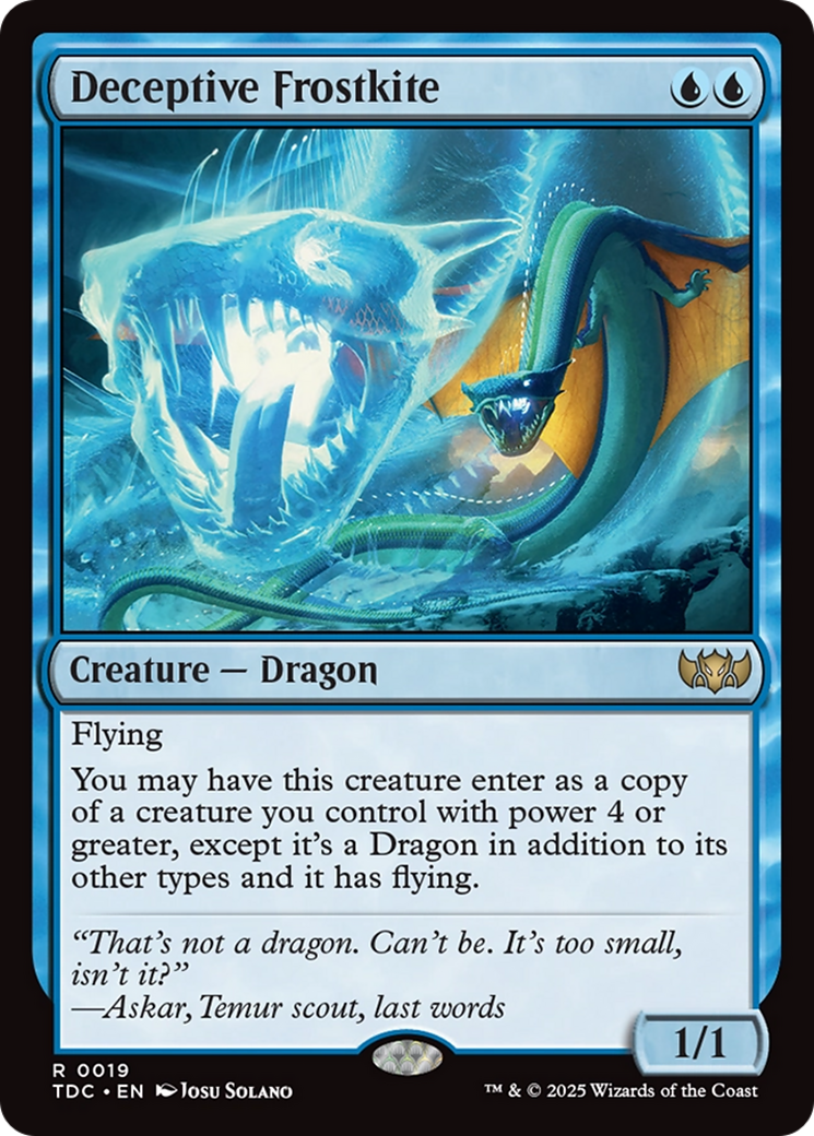 Deceptive Frostkite [Tarkir: Dragonstorm Commander] | Exor Games New Glasgow