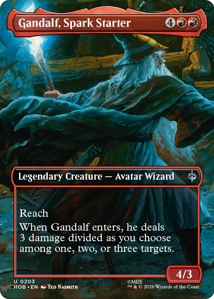 Gandalf, Spark Starter (Borderless) [The Hobbit] | Exor Games New Glasgow