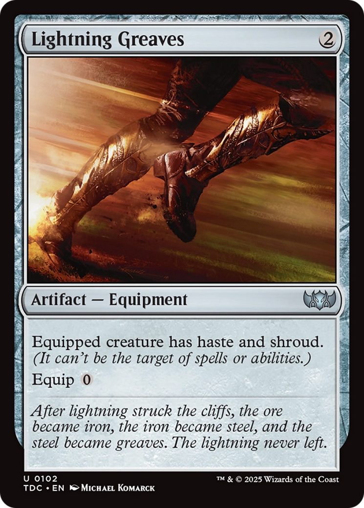 Lightning Greaves [Tarkir: Dragonstorm Commander] | Exor Games New Glasgow