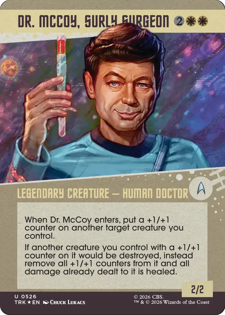 Dr. McCoy, Surly Surgeon (Showcase) (Surge Foil) [Star Trek] | Exor Games New Glasgow