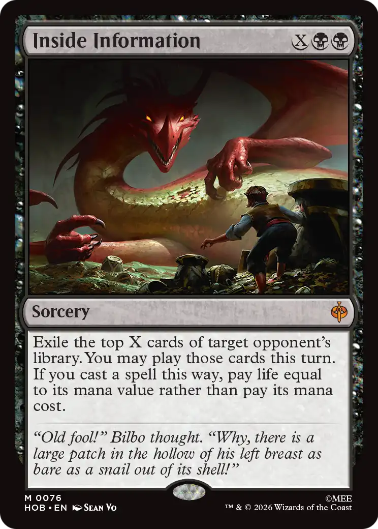 Inside Information [The Hobbit] | Exor Games New Glasgow