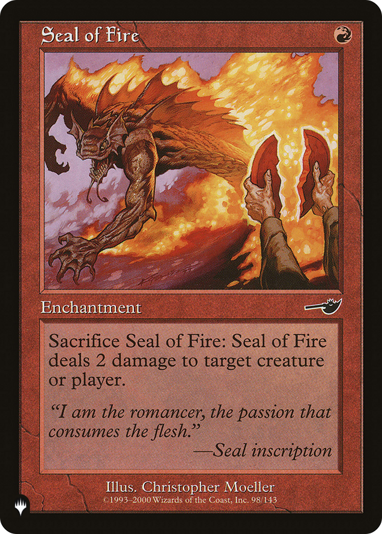 Seal of Fire [The List Reprints] | Exor Games New Glasgow