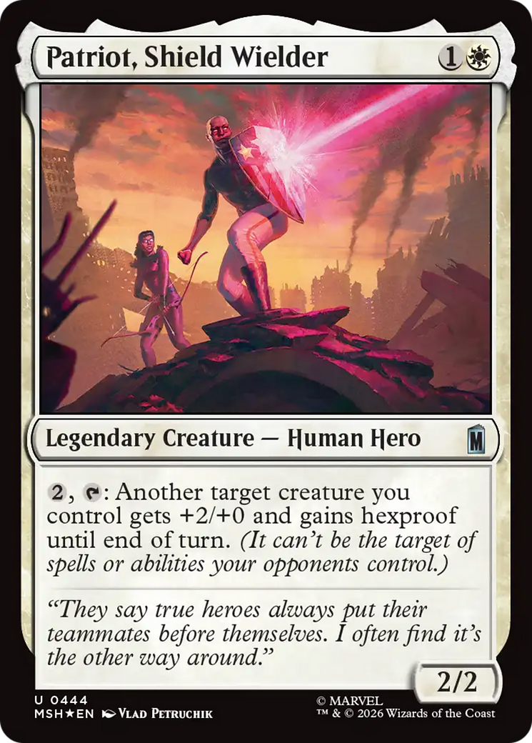 Patriot, Shield Wielder (Surge Foil) [Marvel Super Heroes] | Exor Games New Glasgow