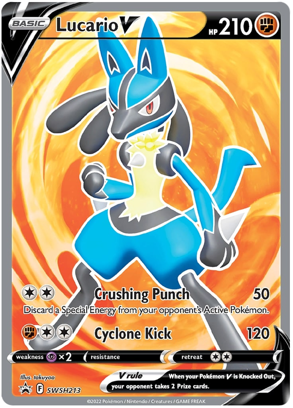 Lucario V (SWSH213) [Sword & Shield: Black Star Promos] | Exor Games New Glasgow