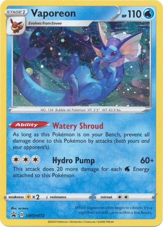 Vaporeon (SWSH072) [Sword & Shield: Black Star Promos] | Exor Games New Glasgow