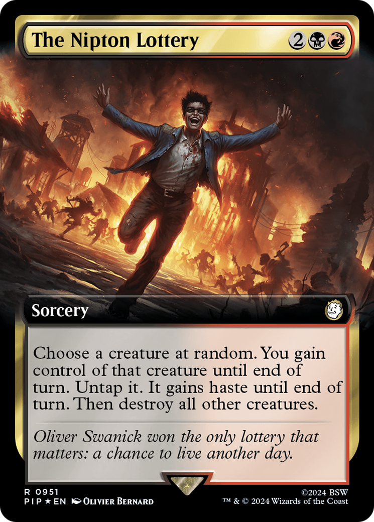 The Nipton Lottery (Extended Art) (Surge Foil) [Fallout] | Exor Games New Glasgow