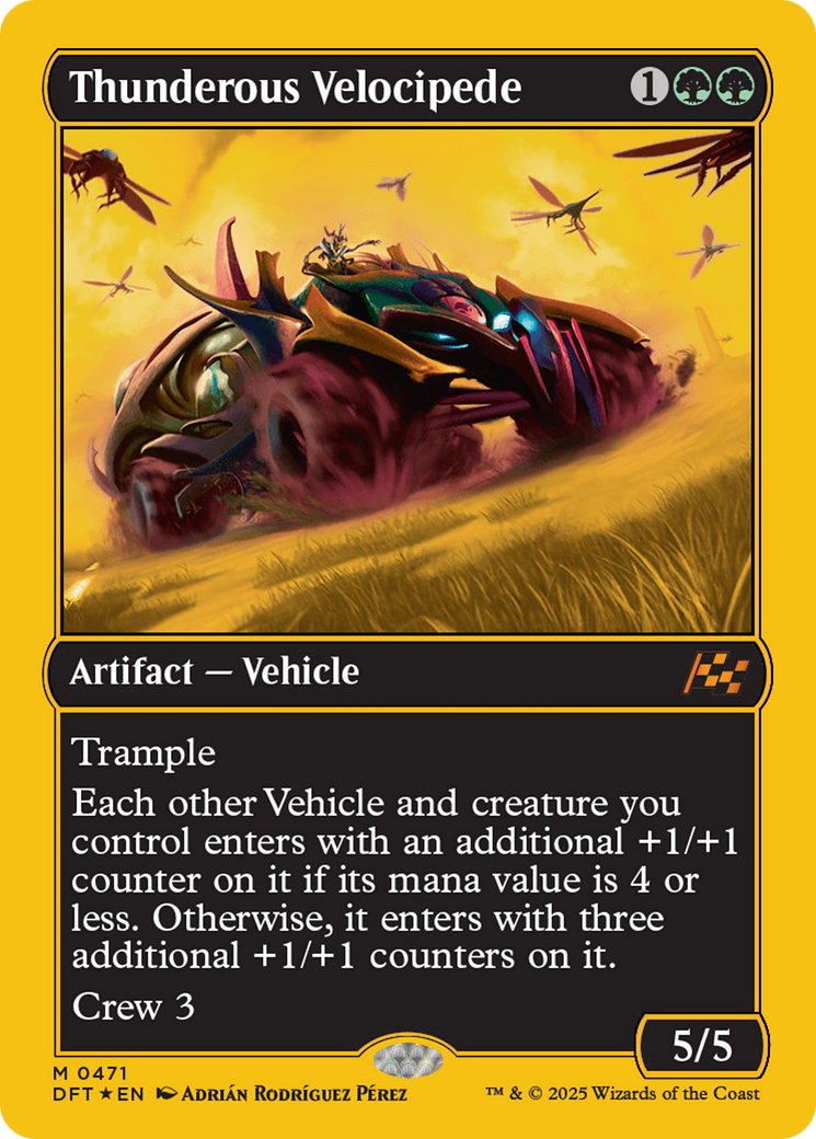 Thunderous Velocipede (First-Place Foil) [Aetherdrift] | Exor Games New Glasgow