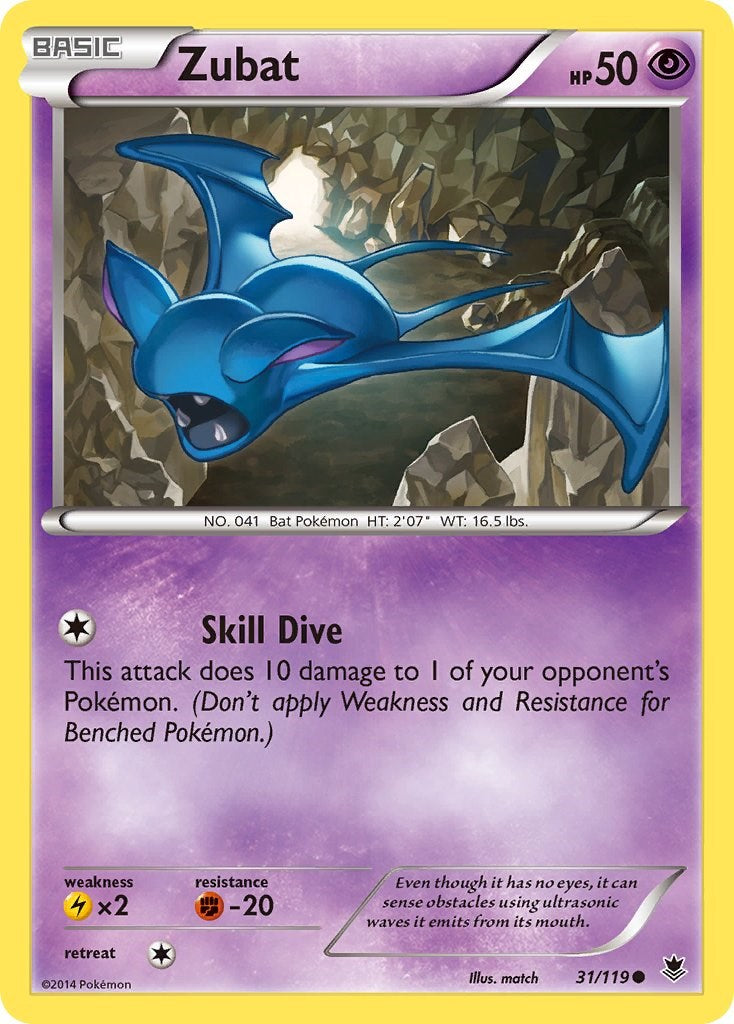 Zubat (31/119) [XY: Phantom Forces] | Exor Games New Glasgow
